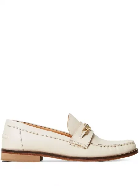 Pantofi loafer Twinset din piele alb