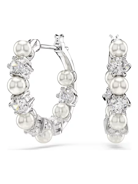 Kolczyki Swarovski szare