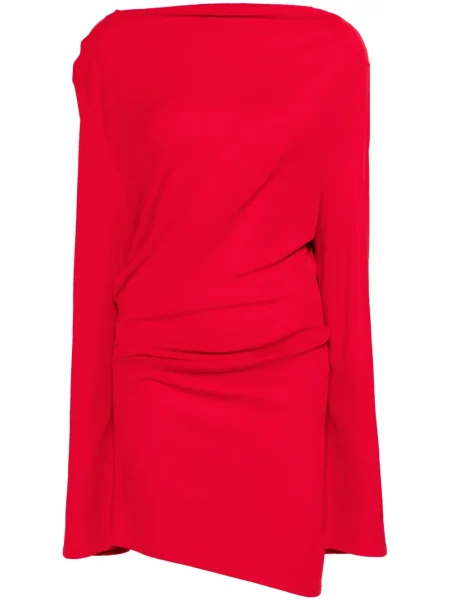 Mały sukienka mini Jacquemus drapowana garniturowa czerwona