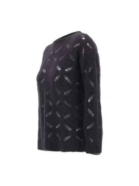 Dzianinowy sweter Kangra niebieski