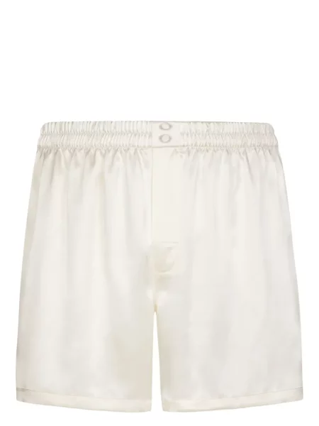 Jedwabne bokserki Eva Longoria białe