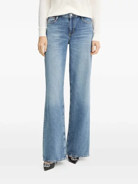 Blugi Guess cu autograf albastru