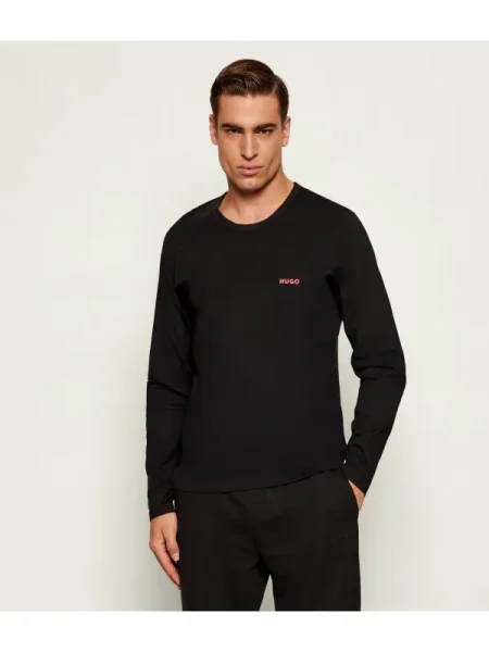 Hosszú ujjú póló Hugo Bodywear fekete