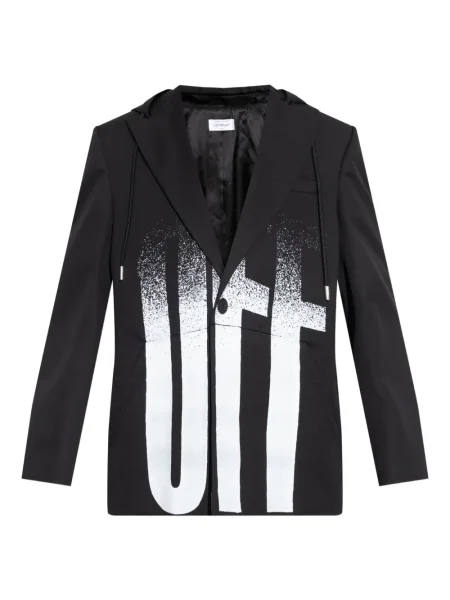 Geacă Off-white cu glugă alb