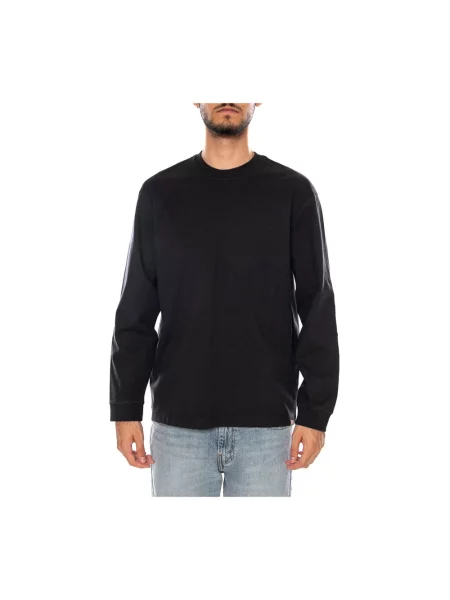 Bluzka z długim rękawem o kroju relaxed fit z czystej bawełny Levi's czarna