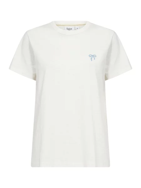 SAINT TROPEZ Tricou Jadeen albastru deschis alb