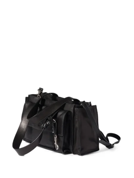 Geanta de piele Miu Miu din piele negru