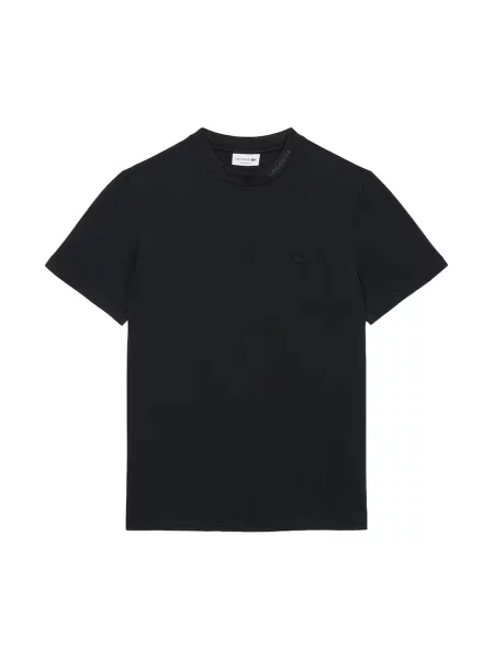 Tricou Lacoste din jacard negru