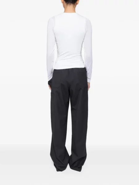 Lung tricou Leset alb