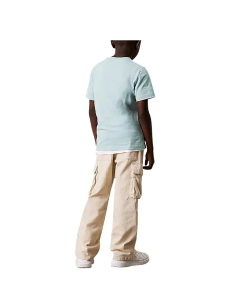 Tricou copii Calvin Klein Jeans verde