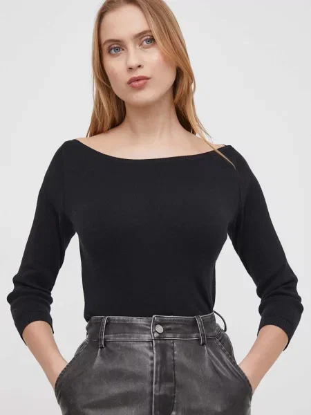 Svetr United Colors of Benetton dámský šedá lehký černý