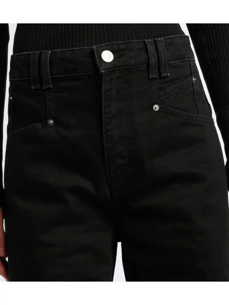 Blugi cu picior larg Isabel Marant negru
