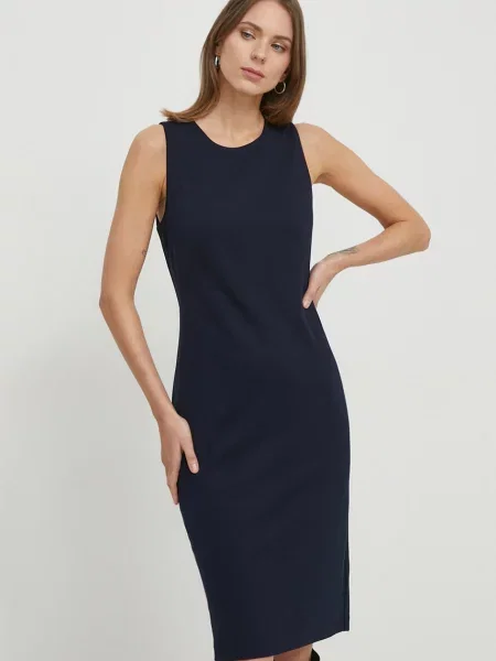Lauren Ralph Lauren sukienka granatowy mini prosta
