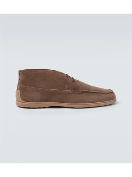 Gležnjarji desert boot Tod's iz semiša bež