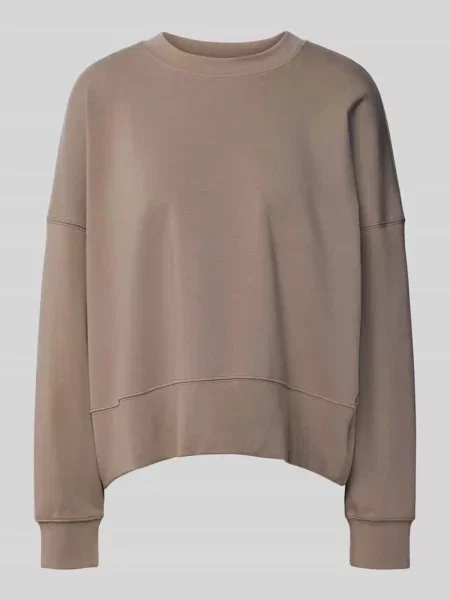 Bluza o kroju oversized z szerokim pasem Juvia beżowa