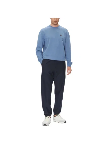 Trening Calvin Klein Jeans din material terry albastru