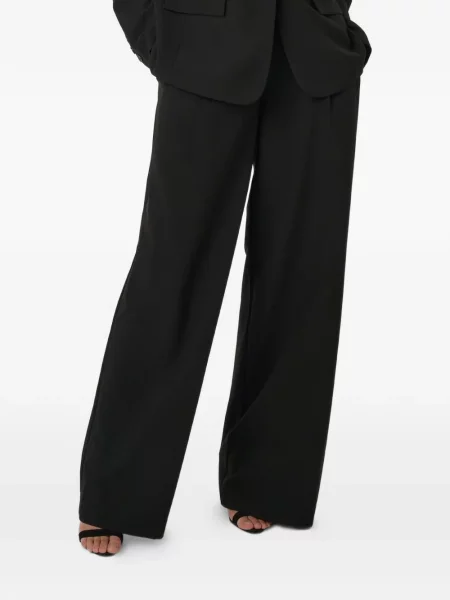 Szerokie spodnie Toccin plisowane czarne