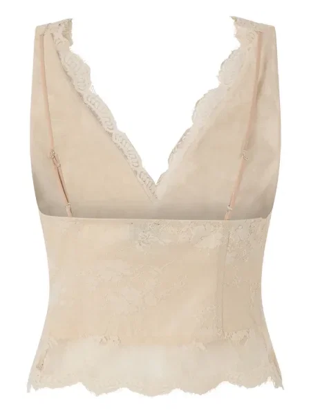 Top Pinko s V-izrezom s čipkom