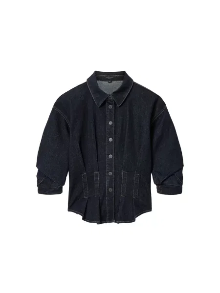 AllSaints Bluză Nancy închis albastru