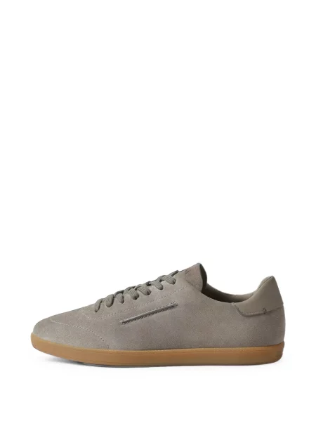 Sneakerși Zegna din piele de căprioară gri