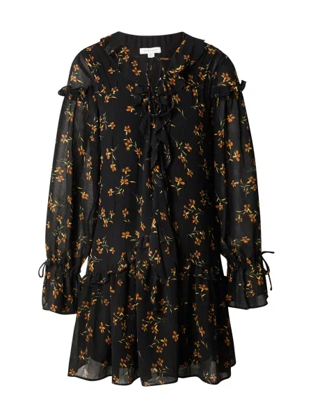 TOPSHOP Rochie Poet galben / oliv / portocaliu negru