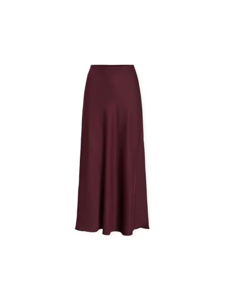 VILA Fustă VIEllette roșu vin bordo