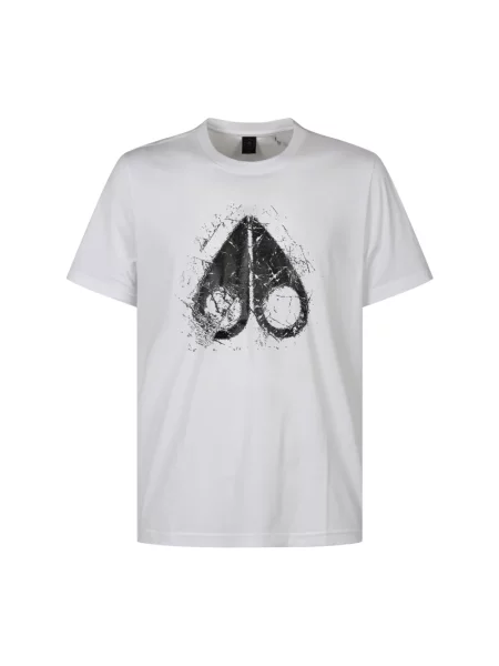 Koszulka Moose Knuckles z logo biała