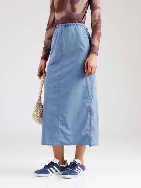 VERO MODA Sukňa VMKATHINKA modrosivá
