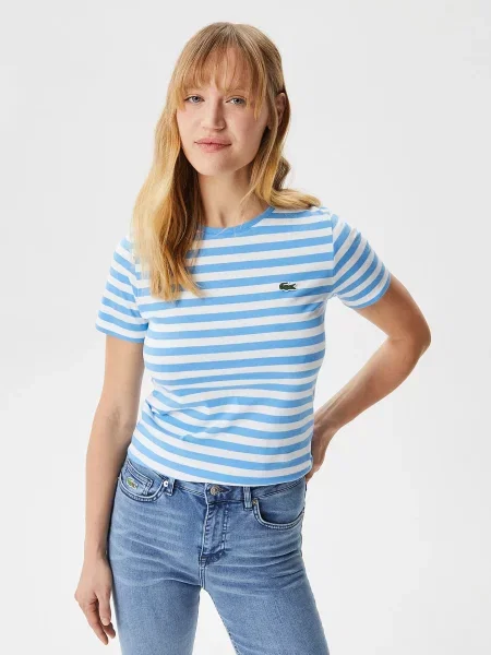 Футболка Lacoste голубая