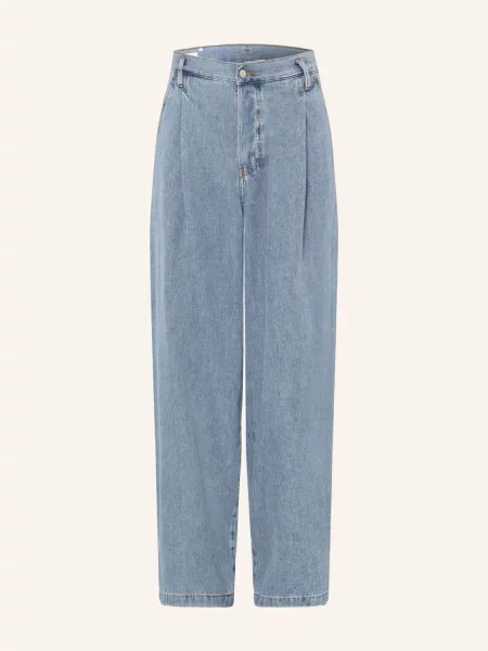 Dries Van Noten Široké Džíny Regular Fit light blue modré