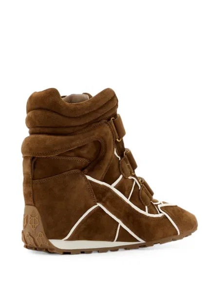 Szarvasbőr pántos sneaker Naked Wolfe barna