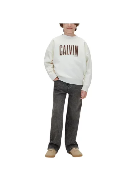 Mikina Calvin Klein Jeans béžová