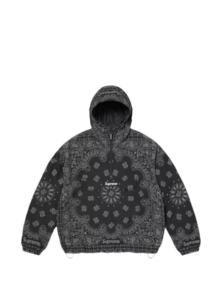 Hanorac cu glugă Supreme cu imagine negru