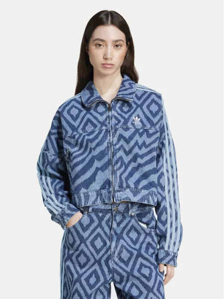 Τζιν μπουφάν adidas μπλε