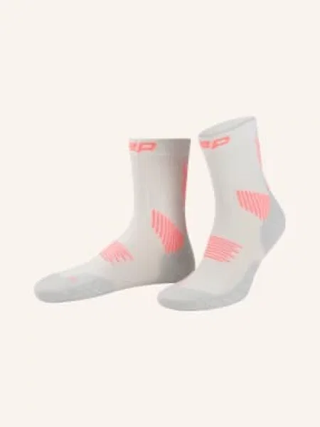 Cep Skarpety Do Biegania Core Run Compression Mid Cut Mid Cushion grau pomarańczowe