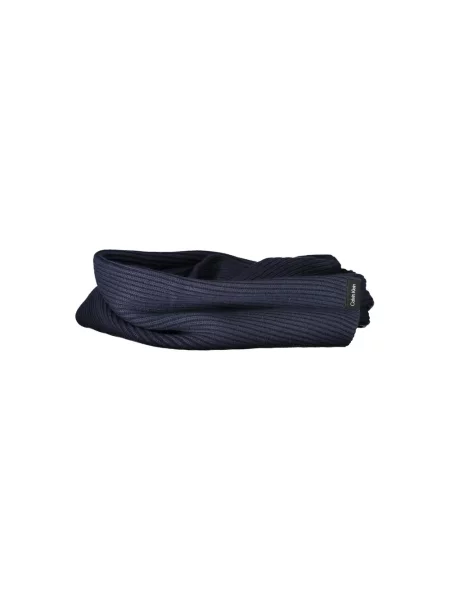 Szal Calvin Klein z kaszmiru elegancka niebieska