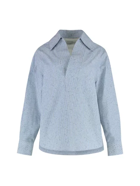 Bluzka Bottega Veneta niebieska