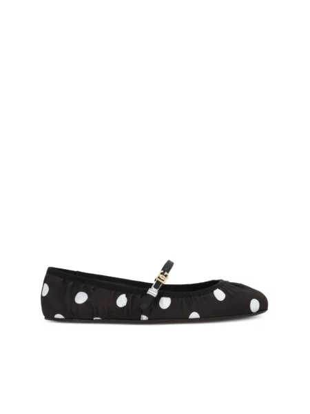 Balerinki Dolce And Gabbana w grochy czarne