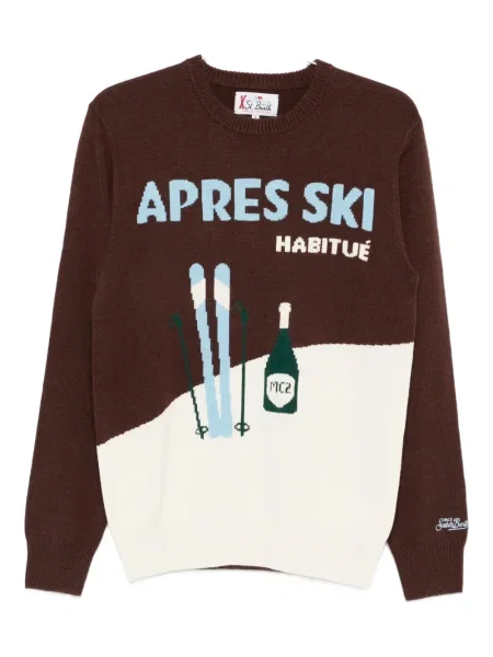 Sweter Mc2 Saint Barth brązowy