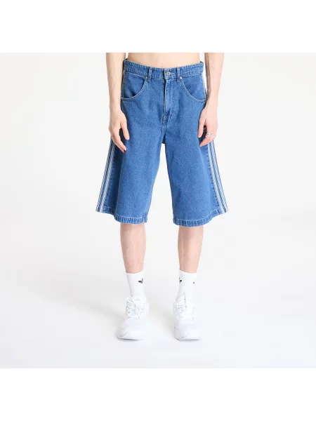 Къси панталони adidas Firebird Adicolor Denim Shorts Medium Blue Denim 32 синьо