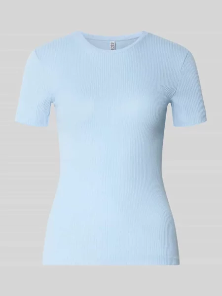 T-shirt o kroju slim fit z mieszanka bawełny model RUKA' Pieces