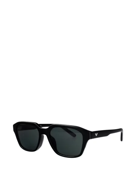 Ochelari de soare Emporio Armani cu imprimeu geometric negru