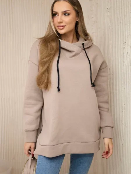 Bluza Kesi ocieplana beżowa