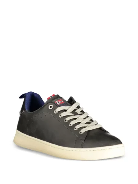 Fűzős csipkés sneaker Norwegian Rain autogrammal fekete