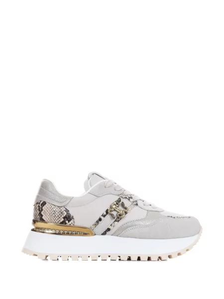 Sneakerși Just Cavalli cu platformă cu autograf