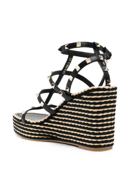 Espadrile Valentino Garavani s punim potplatom crna