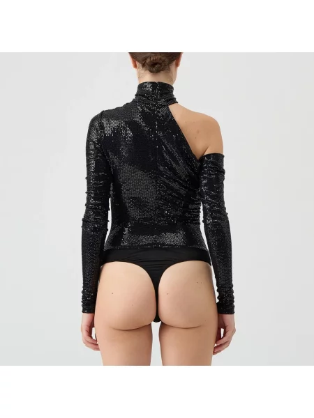 Koszulka Versace Jeans Couture z dżerseju czarna