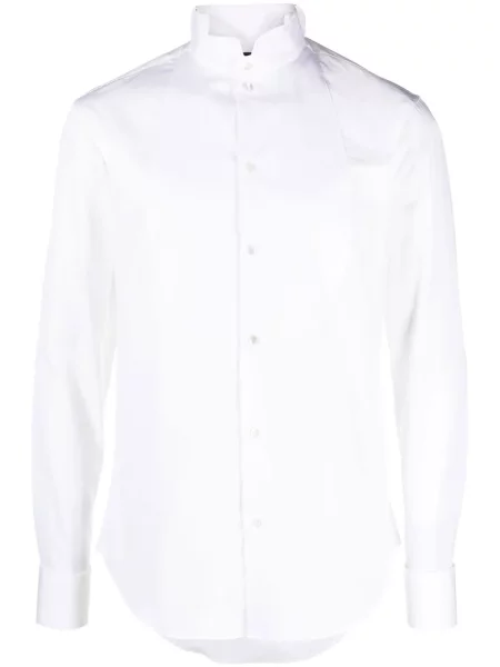 Gulerat lung cămașă Emporio Armani alb