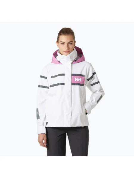 Geacă de navigație pentru femei Helly Hansen Salt Inshore white alb