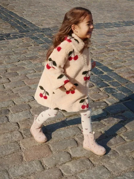 Konges Sløjd палто за деца FUZZIE COAT GRS бежово